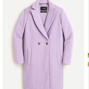J. Crew Women's Soft Purple / lavender Italian Wool Coat